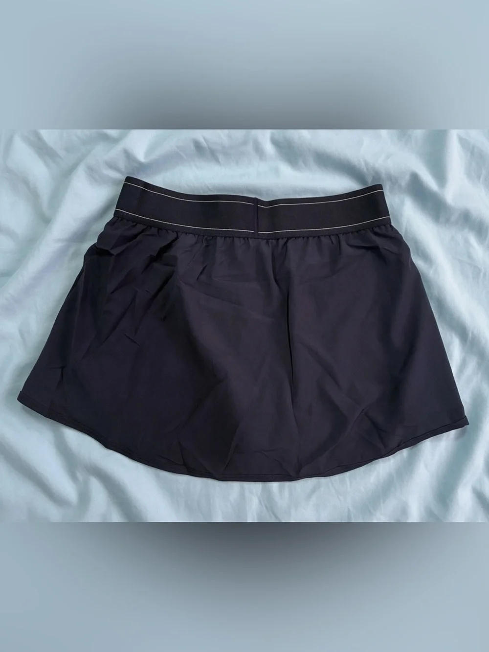 ALO Yoga Black Womens Athletic Skort with Inner Shorts Large